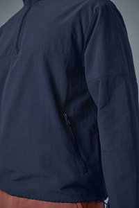 Nuovo arrivo polsini elasticizzati Pullover leggero da uomo in Nylon 100% 1/4 felpe <span class=keywords><strong>Zip</strong></span> con <span class=keywords><strong>tasche</strong></span> con cerniera - Product Image 4