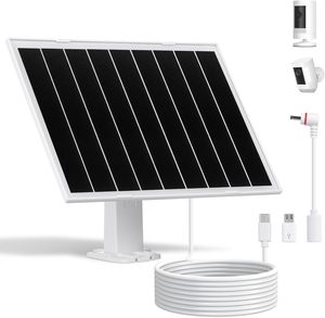 Panneau Solaire Monocristallin 8W 10W Étanche IP65 Noir Sortie 5V Module PV pour Alimentation Extérieure Sécurité Domestique Certifié CE - Product Image 1