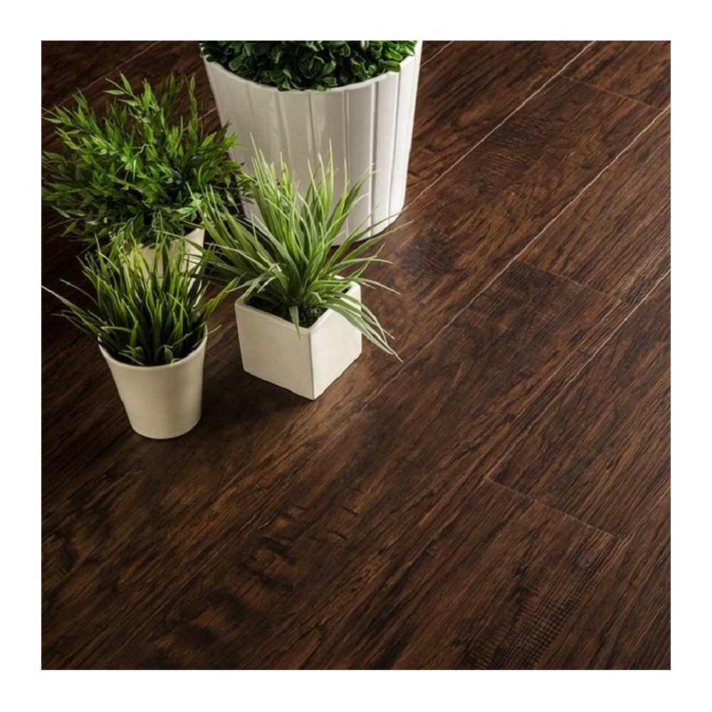 Hand Scraped Design Strand Woven Wear-resistant Solid Bamboo Panel Wood Flooring