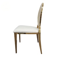 Silla de acero inoxidable al por mayor para salón de bodas, fabricante OEM