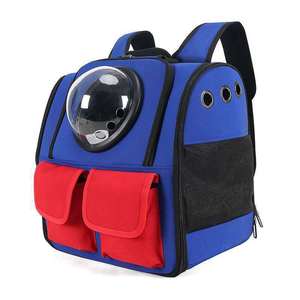 Large Capacity Portable Pet Carrier <b>Backpack</b> 32L Breathable Oxford Acrylic For <b>Cats</b> Dogs Outings Bathing - Product Image 4
