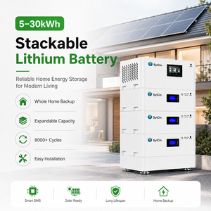 แบตเตอรี่โซลาร์แบบโมดูลาร์ 5kWh ถึง 30kWh ชุดเก็บพลังงานสำรองสำหรับระบบไฟฟ้าสำรองในที่อยู่อาศัย - Product Image 3