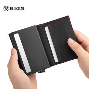 Tilonstar ที่ใส่บัตรประจำตัวอลูมิเนียมหนัง TVC203a, ที่ใส่บัตรประจำตัวแบบกระเป๋าสตางค์มีช่องใส่บัตรเครดิต - Product Image 6