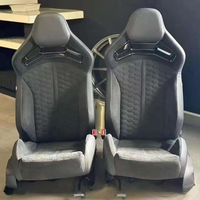 Accessoires automobiles : Housse en cuir personnalisée pour sièges sport de course, Siège baquet RS6 Sport pour Audi A3 A4 A5 A6 A7 Q5 Q7 Q8 – Amélioration