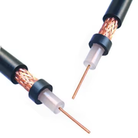 Câble coaxial RF JIS Standard 75 ohms 3C-2V avec BNC pour CCTV et communication radio