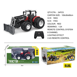 1/24 6 canales 2,4 GHZ Radio Control juguete Bulldozer modelo <span class=keywords><strong>8x8</strong></span> <span class=keywords><strong>RC</strong></span> tirando tractores venta para niños - Product Image 5