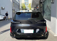 Aileron arrière en fibre de carbone sèche de style RNG en gros pour BMW BMW XM G09 Kit de carrosserie d'aile de becquet de racine d'aile