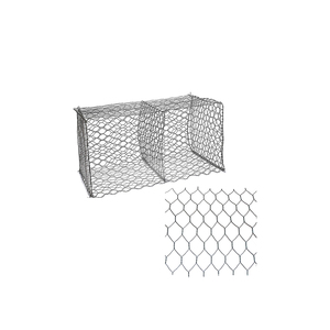 Wholesale Customized Stone <strong>Gabion</strong> <strong>Mesh</strong> Hot Dip Galvanized Rock <strong>Gabion</strong> Box Diamond Hole <strong>Shape</strong> Woven Chain Link <strong>Mesh</strong> Plain Weave - Product Image 6