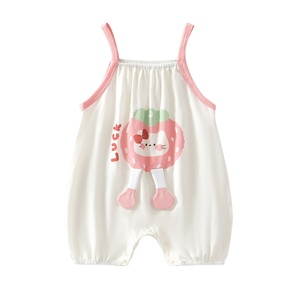 Pelele <span class=keywords><strong>de</strong></span> algodón sin costuras para bebé, estilo chaleco, ropa <span class=keywords><strong>de</strong></span> verano para recién nacidos y niños pequeños, mono adorable <span class=keywords><strong>de</strong></span> una pieza. - Product Image 5
