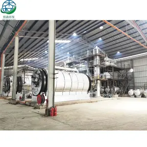 Máquina de destilación de purificación de reciclaje de aceite de motor negro usado 5-100TPD ecológico continuo con rendimiento del 85%