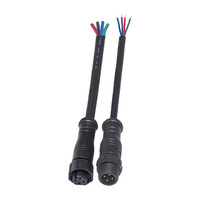 Connecteurs et câbles électriques M12 en cuivre, 2 à 5 broches, solution de faisceau de câbles pour éclairage LED et applications électriques