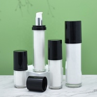 Ensemble de pots cosmétiques en acrylique 30g-50g, flacon à double paroi, pot à crème vide, flacon pompe pour lotion, emballage pour soins de la peau