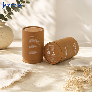 Tube en papier kraft recyclé de haute qualité, écologique et personnalisé, tube rigide rond en carton pour l'emballage de masques pour les yeux de luxe - Product Image 5