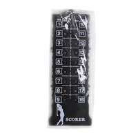 Compteur de coups de golf Amrta Deluxe 18 trous en plastique ABS léger, durable, portable, noir, accessoires de golf personnalisés, vente en gros