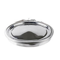 Pince trou d'homme en acier inoxydable 304 pince à ouverture rapide pression atmosphérique pince détachable fond plat seau à lait chiffre d'affaires
