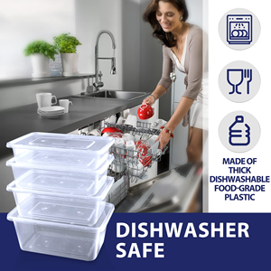 Disposable Clear Microwavable PP Disposable <b>Plastic</b> Lunch Box <b>Food</b> <b>Containers</b> With Lid - Product Image 4