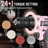 Meilleur fournisseur original direct d'usine ensemble de perceuse sans fil à charge de batterie 21V avec pièces de rechange kit de perceuse électrique
