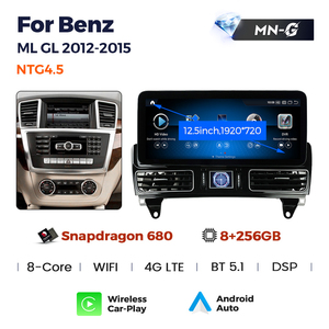MEKEDE MN-G Android13 Autoradio pour Benz ML GL 2012-2015 Prise en charge de la voiture sans fil Android Auto DSP Effet audio de haute qualité - Product Image 4