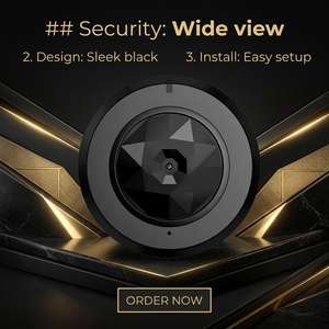 <span class=keywords><strong>Mini</strong></span> cámara de seguridad WiFi inalámbrica HD 1080P para interiores con <span class=keywords><strong>sensor</strong></span> CMOS, ángulo de visión de 90° y detección de <span class=keywords><strong>movimiento</strong></span>. - Product Image 1