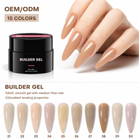 Gel durcisseur Builder Gel, sans HEMA, sans TPO, auto-nivelant, à faible ou sans chauffage, pour extensions UV, vente en gros pour ongles, Poly Gel