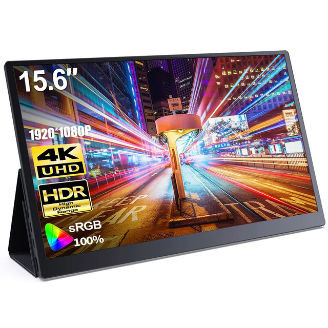 New 15.6 Inch Portable Touch Screen Monitor with Stand USB Interface OLED 1080p Resolution for Laptop and Business Use