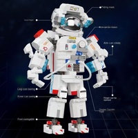 Modèle de jouet éducatif Garçon Astronaute pour mini briques, thème Space Dawn, en plastique à assembler, figurines décoratives, vente en gros, compatible
