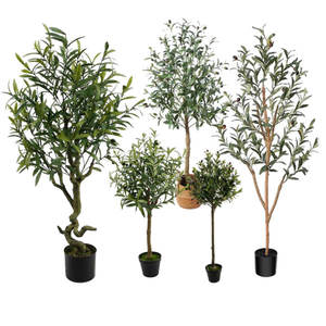 Piante finte Senmasine personalizzate 4ft 5ft 6ft 7ft giardino finto Bonsai grandi ulivi artificiali per ornamento da giardino - Product Image 1