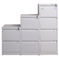 Armoire de rangement de documents de bureau à 3 tiroirs, organisateur de dossiers suspendus, armoire à dossiers en acier anti-basculement pour l'école, la salle de sport