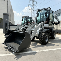 Backhoe Loader Multiguna 4x4 Diesel Pertanian Backhoe Loader Hidrolik untuk Lokasi Konstruksi