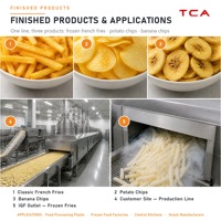 TCA Turnkey productielijn voor diepvriesfrieten, SUS304 aardappelverwerkingsinstallatie voor snackfabrieken, groothandel