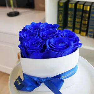 Rosas inmortales eternas de alta calidad, cabeza de flor, rosas reales conservadas en caja de corazón para Navidad, cumpleaños del Día de San Valentín - Product Image 5