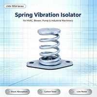Amortisseur à ressort en acier galvanisé LIVA, support anti-vibration modèle 105A pour petits climatiseurs HVAC et machines vibrantes