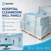 Sistema de Paredes Modulares para Cuartos Limpios, Estándar ISO, Panel de Pared Higiénico Prefabricado, Fácil Instalación para Proyectos de Salud