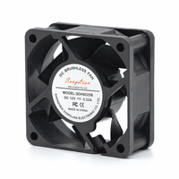 Ventilateur axial 6025 60x60x25mm DC 5V 12V 24V EC 80-240V avec roulement à billes pour refroidissement