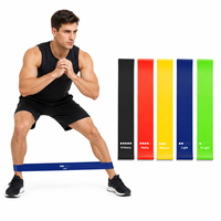Juego de Bandas de Resistencia con Logotipo Personalizado OEM, Bandas de Ejercicio de Látex en Bucle, 5 Niveles, Bandas de Yoga para Gimnasio, Fabricante de Bandas de Ejercicio para Glúteos