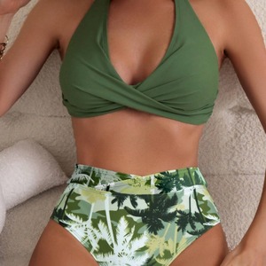 Maillot de bain bikini OEM 2026 pour femme, taille haute, tankini, design string, haute qualité - Product Image 1
