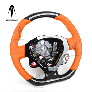 Volante Personalizado de Fibra de Carbono y PU para <span class=keywords><strong>Ferrari</strong></span> 458 488 599 California <span class=keywords><strong>F430</strong></span> F12 GTC4LUSSO Convertible - Product Image 3