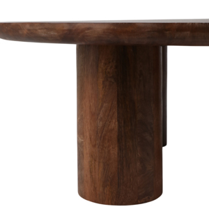 Tavolino da Caffè Moderno in Legno di Mango, Rotondo, Diametro 48 Pollici, Arredamento per Soggiorno, Tavolo Decorativo - Product Image 5