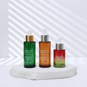 30ml Dark Blue Frosted Glass Cosmetic Body Oil & Beard Oil Dropper <b>Pump</b> <b>Bottle</b> with Screw Cap Customizable Guangdong Packaging - Product Image 5