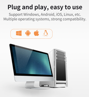 Escáner de Código de Barras USB para Windows y Android, 1D 2D Lineal, para Supermercados, Tiendas Minoristas y Tiendas de Conveniencia