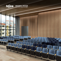 Chaises de théâtre pliantes modernes HOZE HS-1203C-2 en alliage d'aluminium ergonomique pour cinéma, conférences, églises, auditoriums, usage commercial