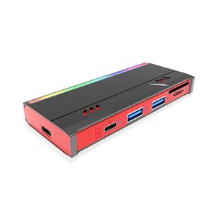 Kotak SSD M.<span class=keywords><strong>2</strong></span> Multifungsi Aluminium Baru Hub Hard Drive NVME/NGFF Docking Kartu TF/SD Protokol Ganda Antarmuka USB-C+USB-A - Product Image 6