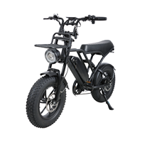 Motor hibrida 16 inci 350w 13Ah sepeda E, suspensi penuh sepeda lemak listrik Mini kotoran remaja sepeda untuk anak-anak