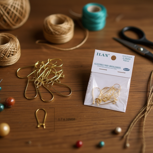 Orecchini color oro Ilan 0,7x33mm Accessori per artigianato - Product Image 2