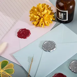 Timbro autoadesivo personalizzato fatto a mano timbro naturale produttore Logo adesivo cera - Product Image 2