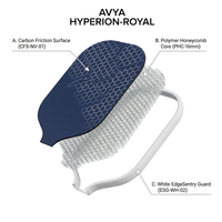Raket Pickleball Profesional AVYA USAPA Approved T700 Raw Carbon Fiber Honeycomb Core 16mm CFS Thermoformed Solid