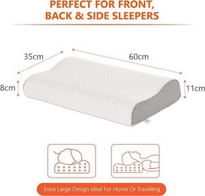 Bantal tidur ortopedi, bantalan medis tidur tengkuk ortopedi busa memori untuk tidur - Product Image 4