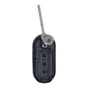 Boîtier <span class=keywords><strong>de</strong></span> <span class=keywords><strong>clé</strong></span> <span class=keywords><strong>de</strong></span> voiture en plastique <span class=keywords><strong>de</strong></span> remplacement avec 3 boutons et lame pliable pour <span class=keywords><strong>500</strong></span> - Product Image 5