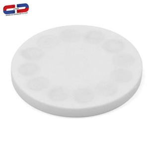 Aimant de pot à base ronde revêtu de caoutchouc blanc robuste de 66mm avec filetage de patron M6 - Product Image 2