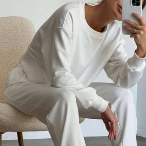 ชุดวอร์มสองชิ้นแฟชั่นใหม่สำหรับผู้หญิงชุดกีฬาออกกำลังกายเนื้อนุ่มระบายอากาศได้ดี - Product Image 6